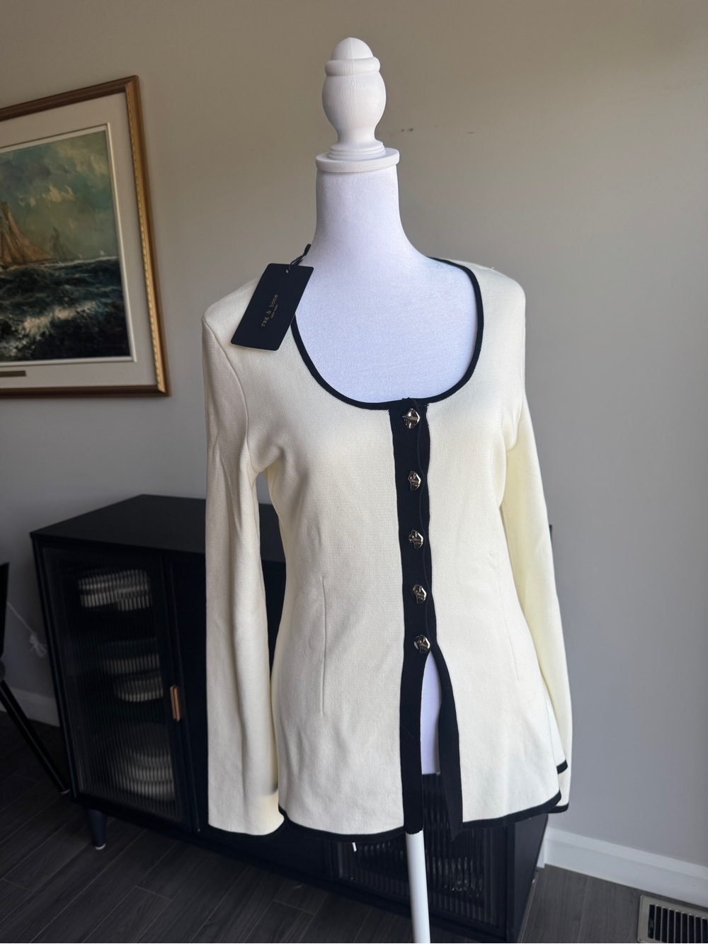 Rag & Bone Ema Scoop Neck Cardigan